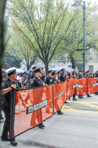 police officer in the scene