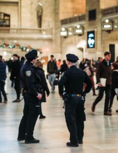 NYPD Police officers on duty