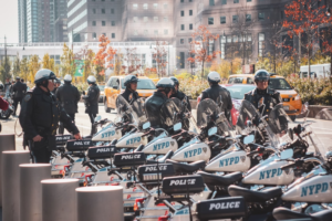 White police motorbikers