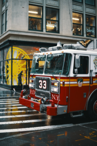 NY fire department firetruck